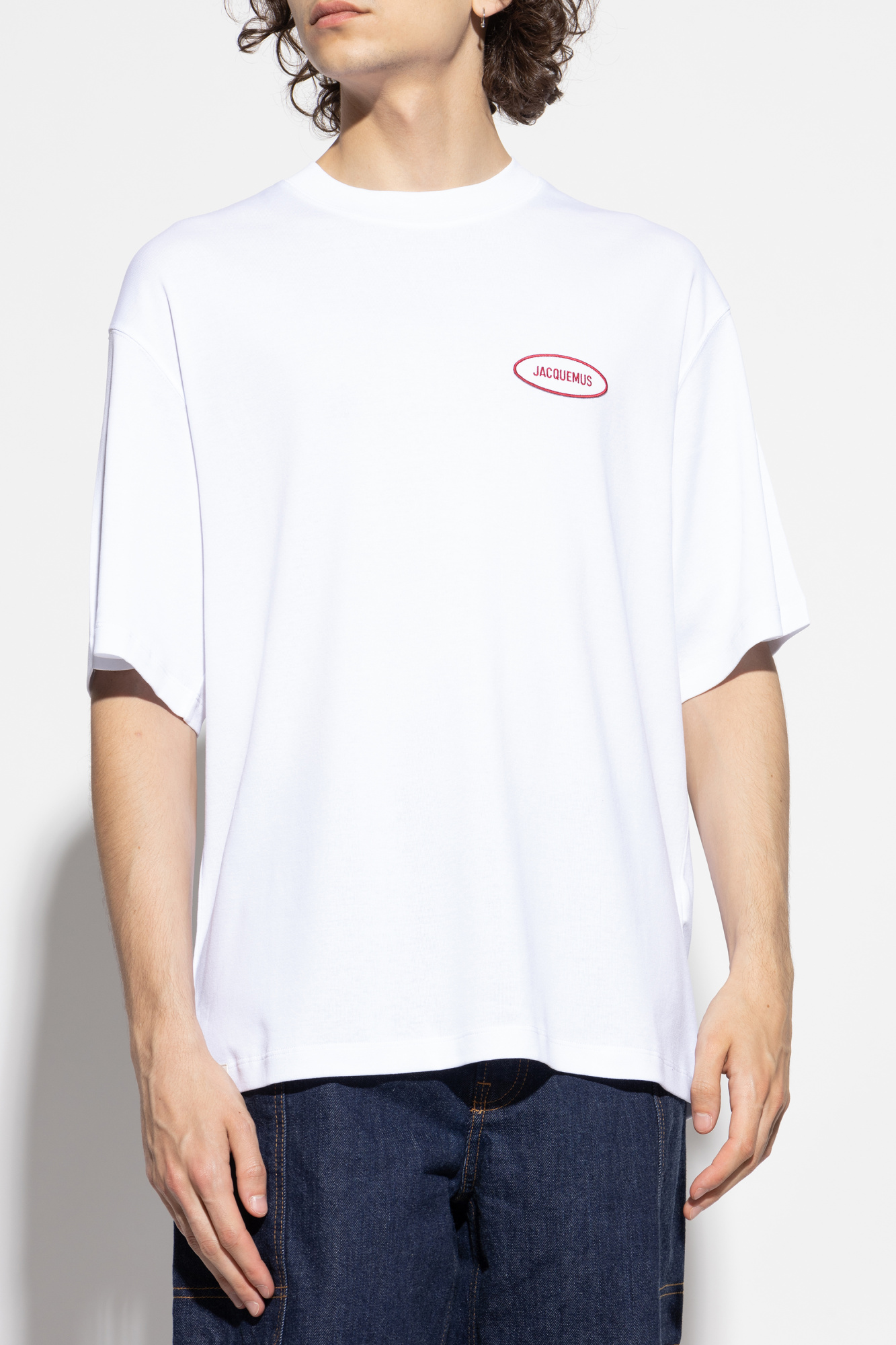 Jacquemus T-shirt with logo patch | Men's Clothing | Vitkac